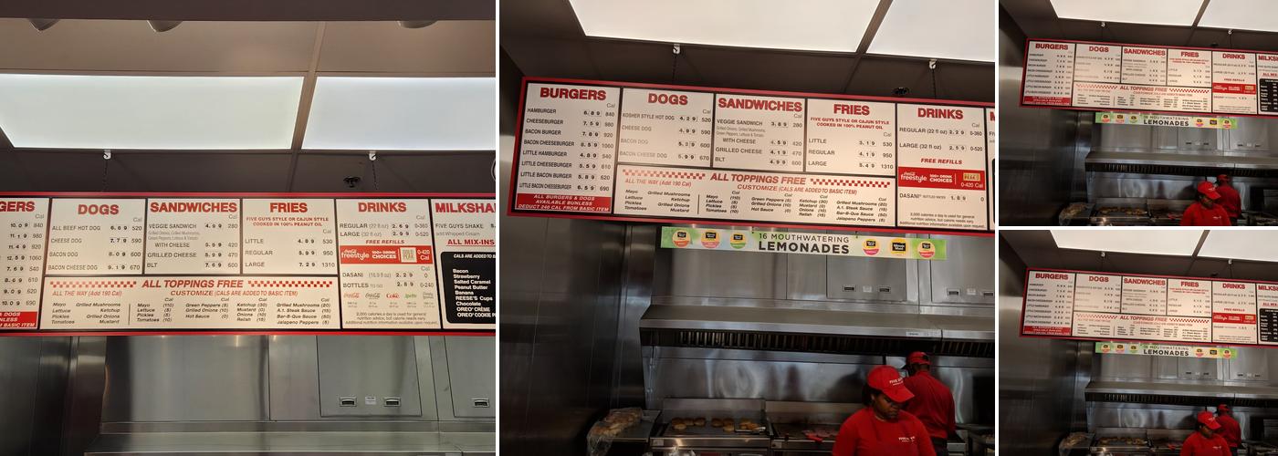 Five Guys Menu