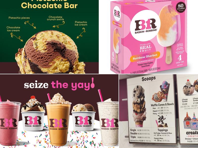 Baskin-Robbins Menu