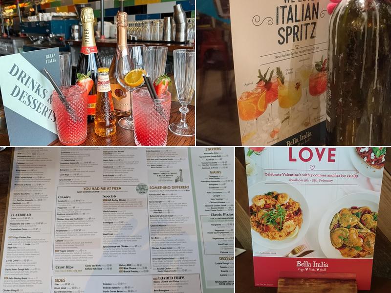 Bella Italia - Peterborough Menu