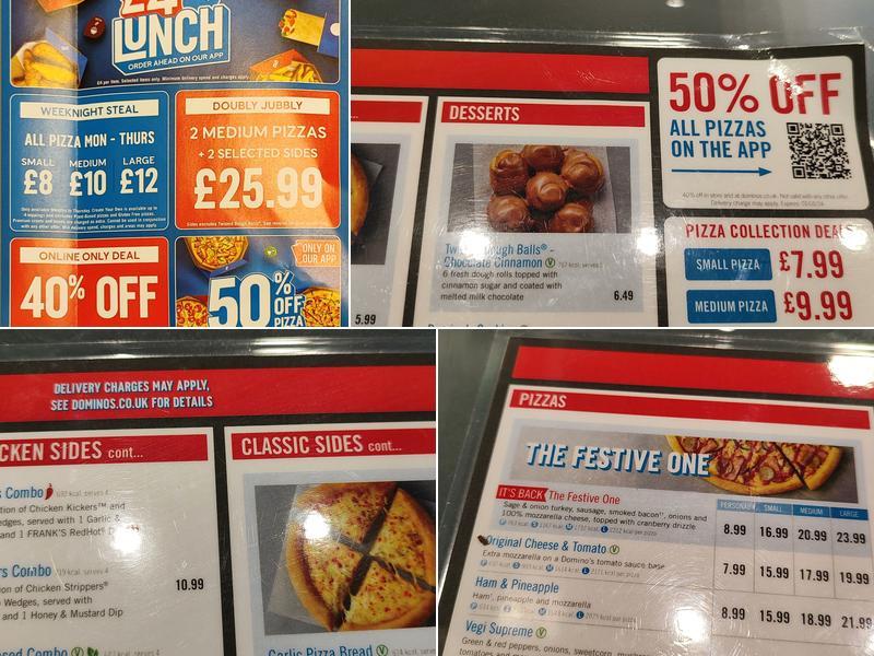 Domino's Pizza - Peterborough - Hampton Menu