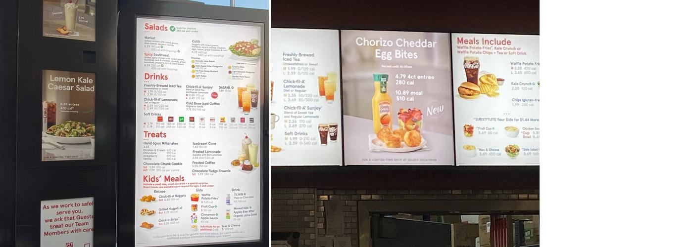Chick-fil-A Menu