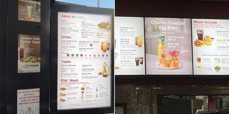 Chick-fil-A Menu