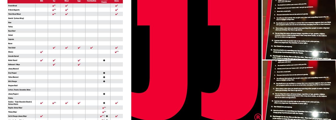 Jimmy John's Menu