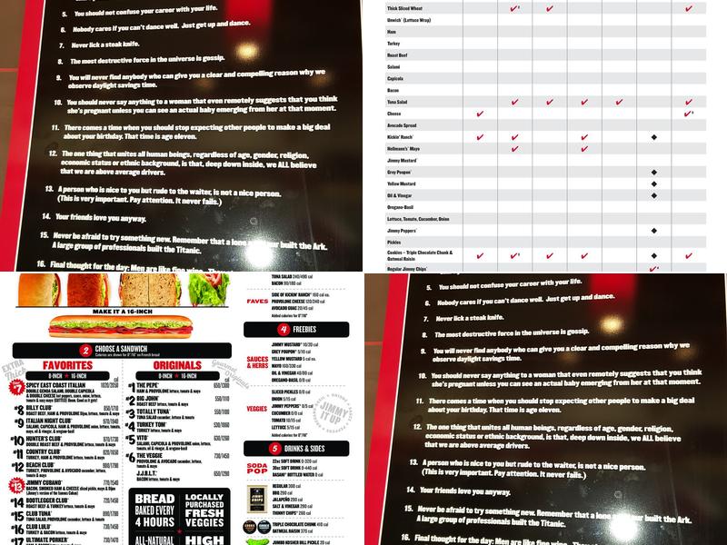 Jimmy John's Menu