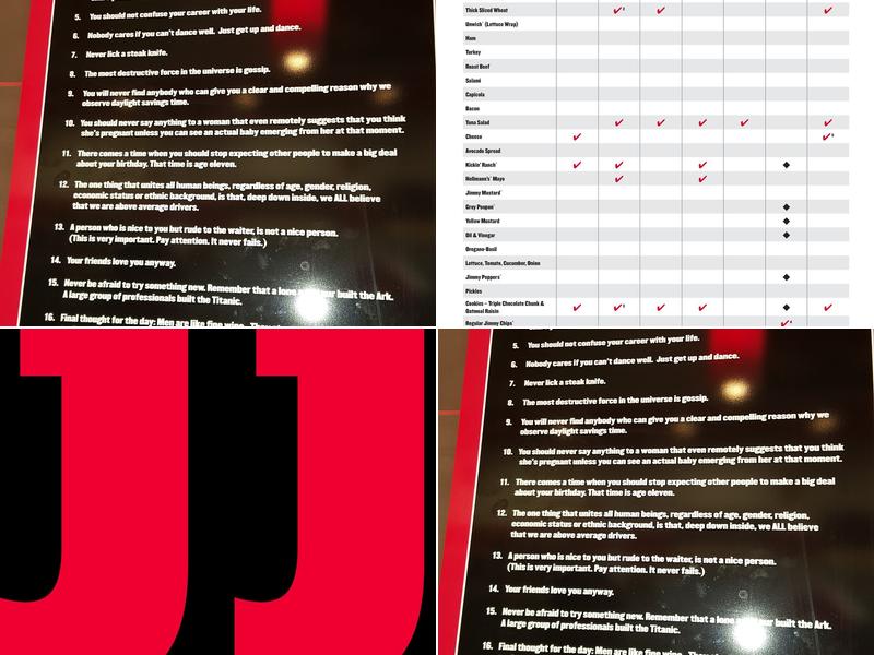 Jimmy John's Menu