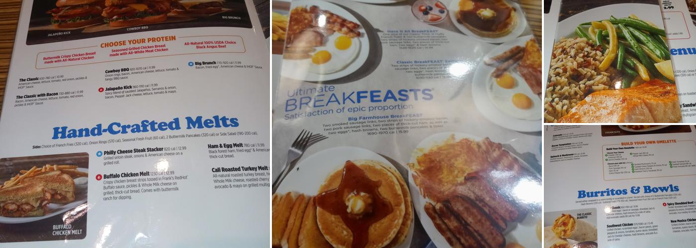 IHOP Menu