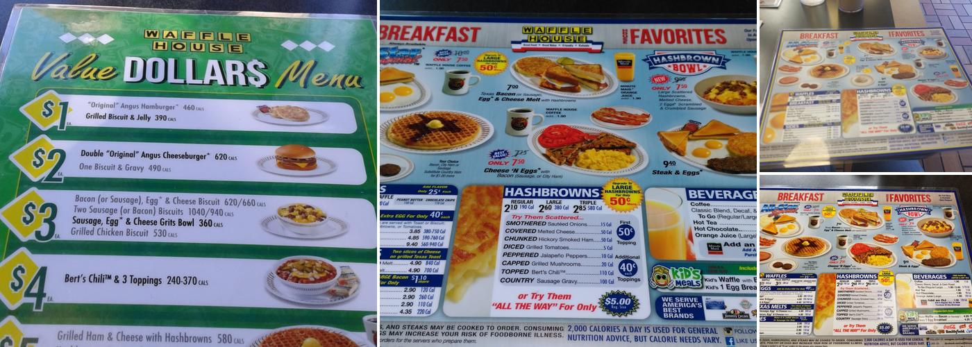 Waffle House Menu