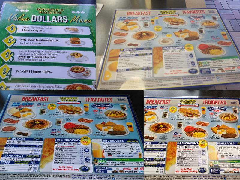 Waffle House Menu