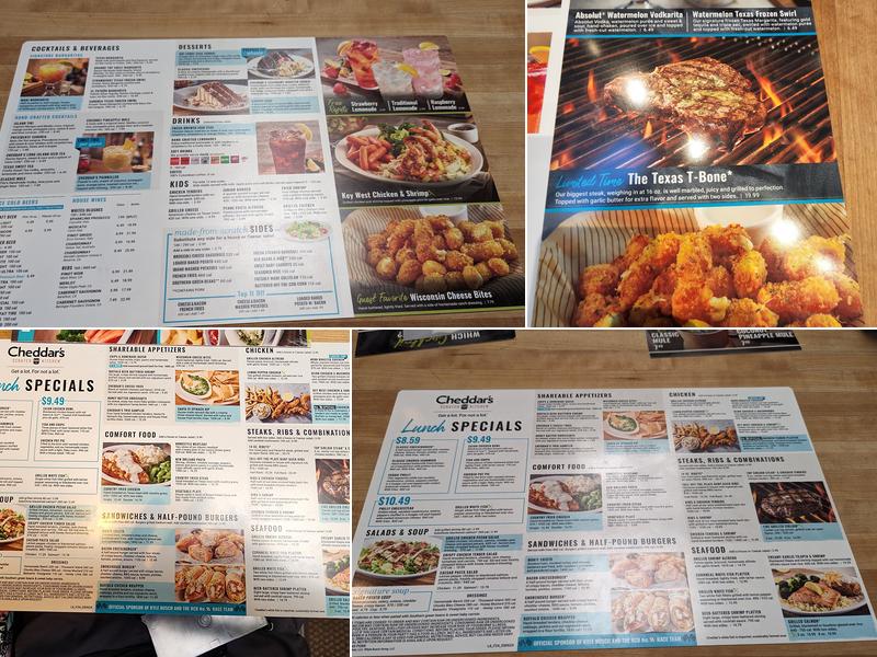 Cheddar's Scratch Kitchen Menu