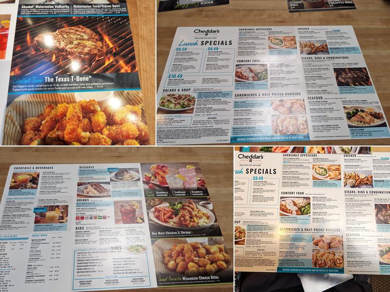 Cheddar's Scratch Kitchen Menu