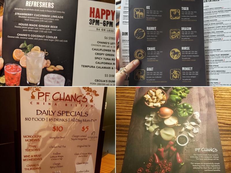 P.F. Chang's Menu