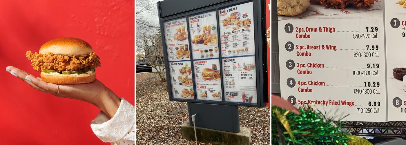 KFC Menu