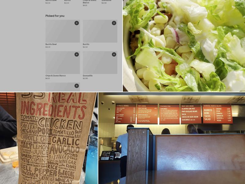 Chipotle Mexican Grill Menu