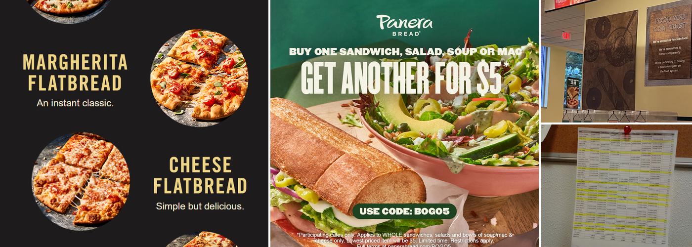 Panera Bread Menu
