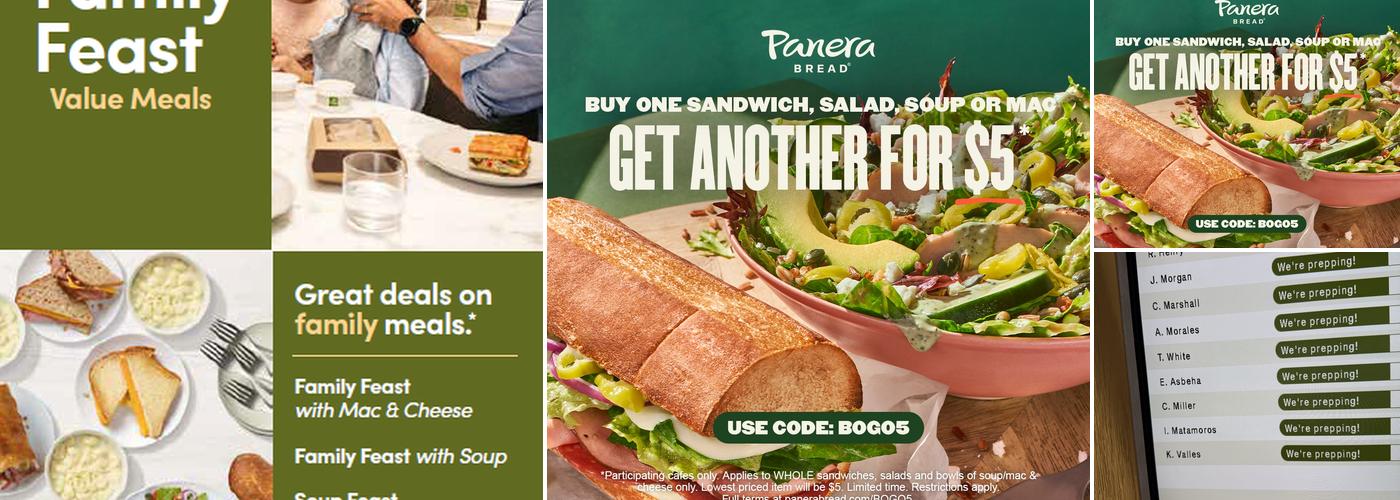 Panera Bread Menu
