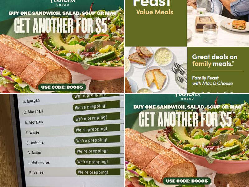 Panera Bread Menu
