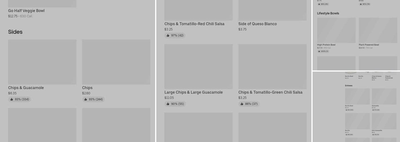 Chipotle Mexican Grill Menu