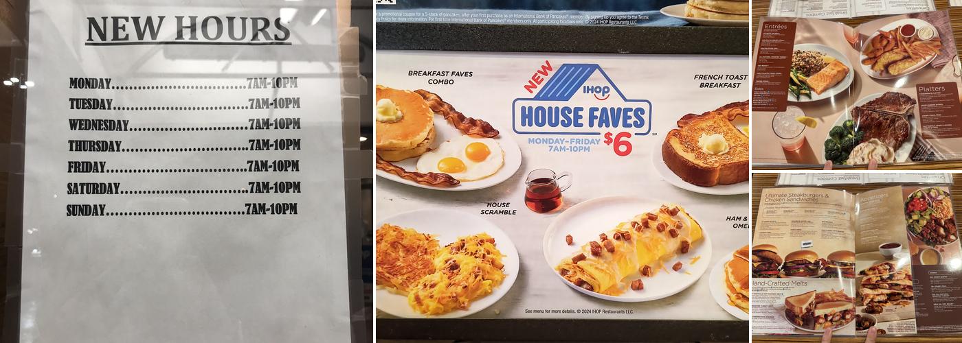 IHOP Menu