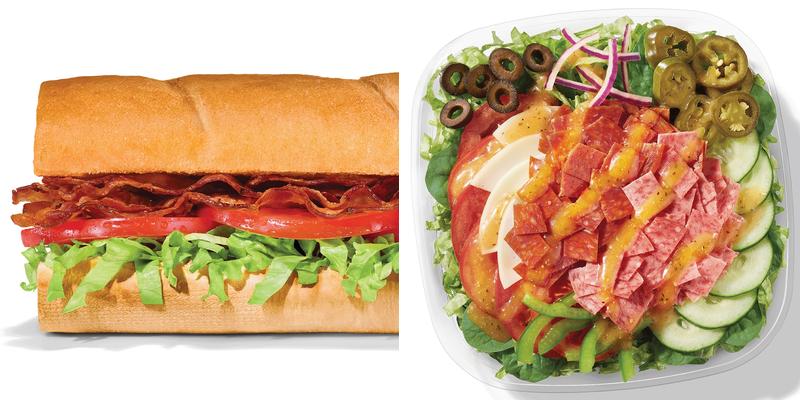 Subway Menu