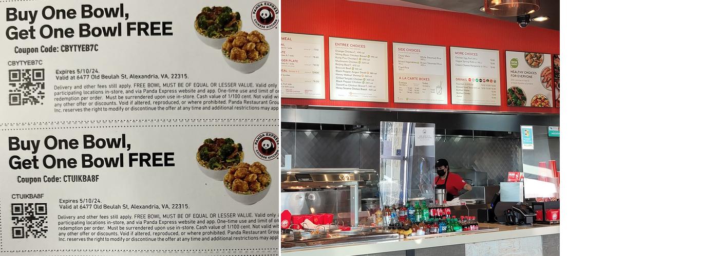 Panda Express Menu