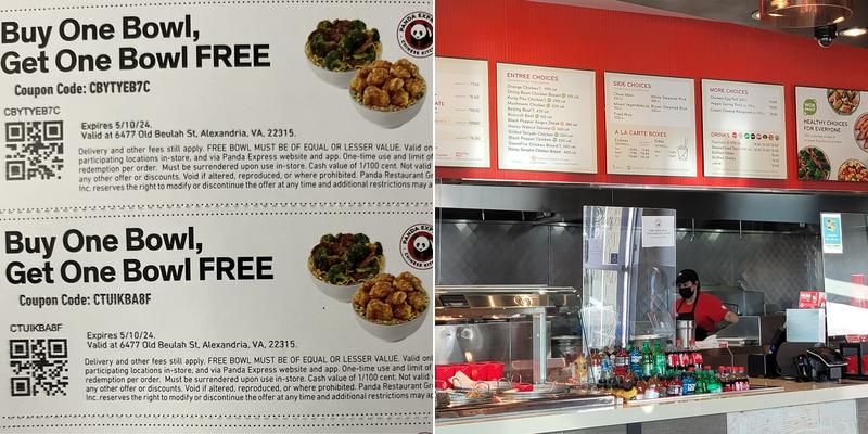Panda Express Menu