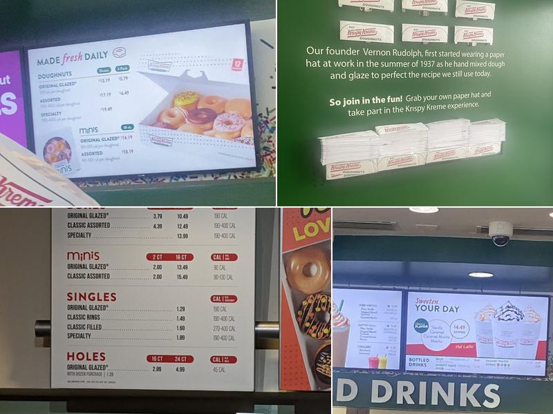 Krispy Kreme Menu