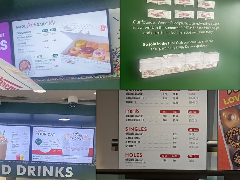 Krispy Kreme Menu
