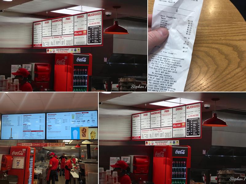 Five Guys Menu