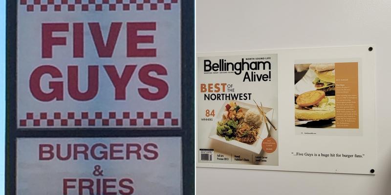 Five Guys Menu
