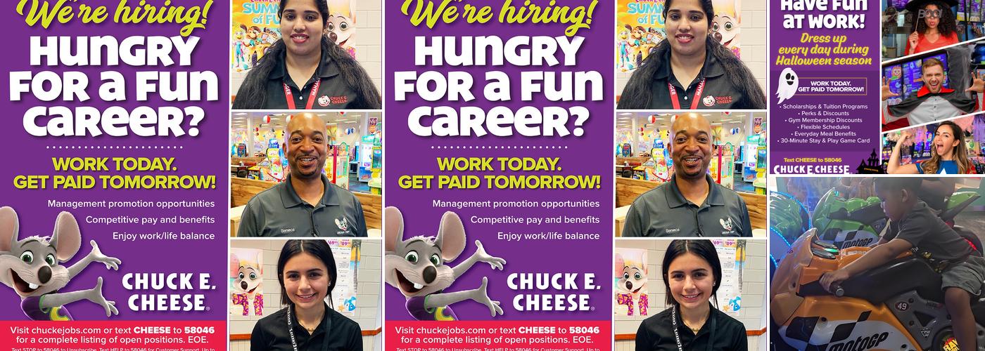 Chuck E. Cheese Menu