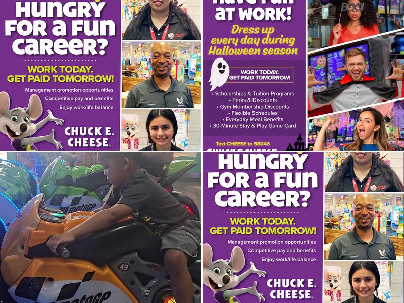 Chuck E. Cheese Menu