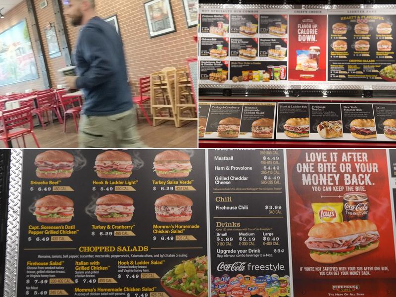 Firehouse Subs Engleside Plaza Menu