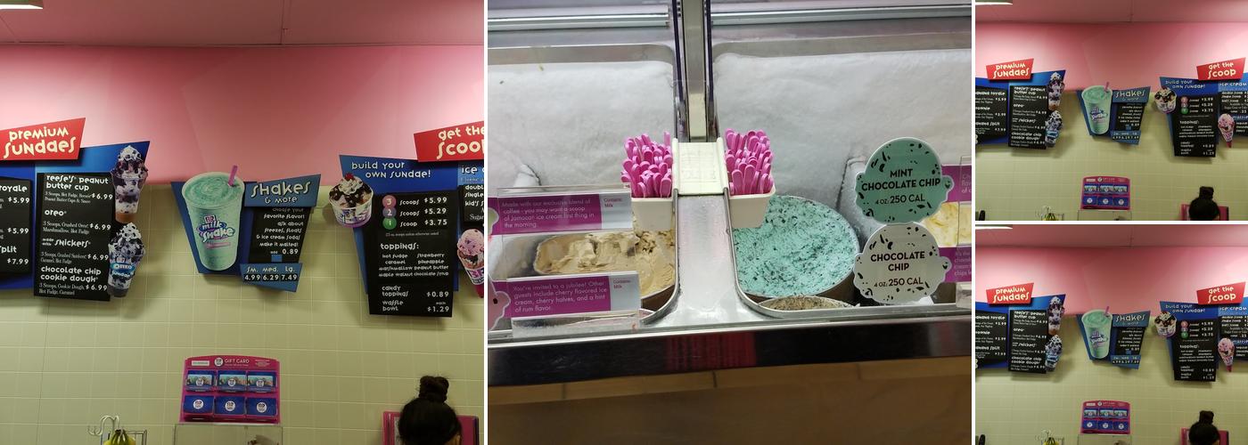 Baskin-Robbins Menu