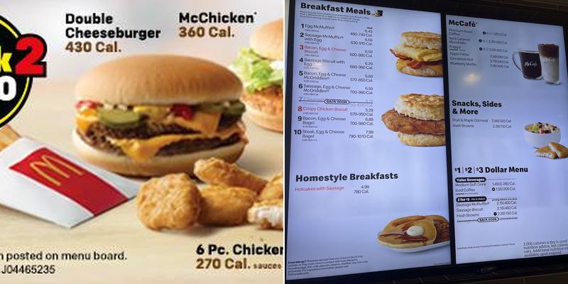 McDonald's Menu