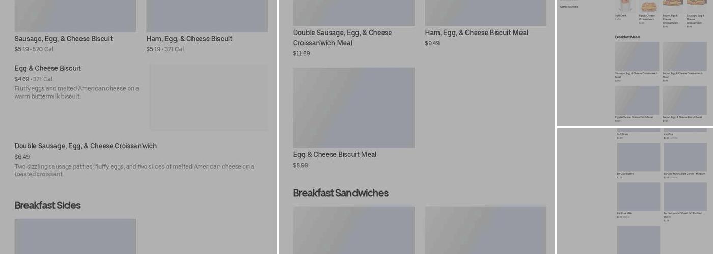 Burger King Menu