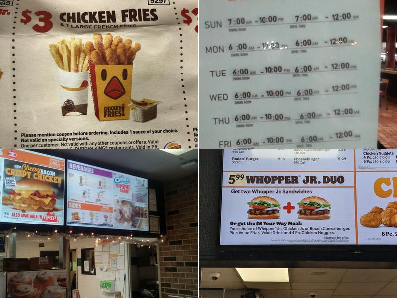 Burger King Menu