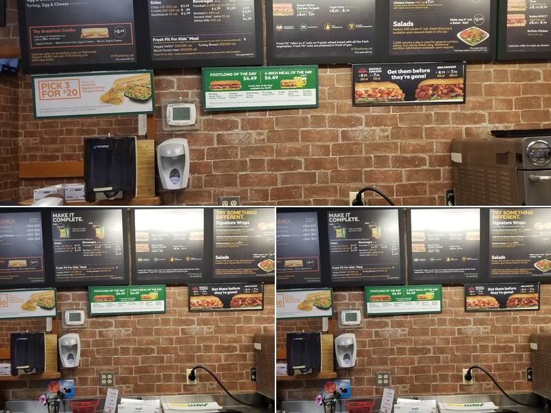 SUBWAY Menu
