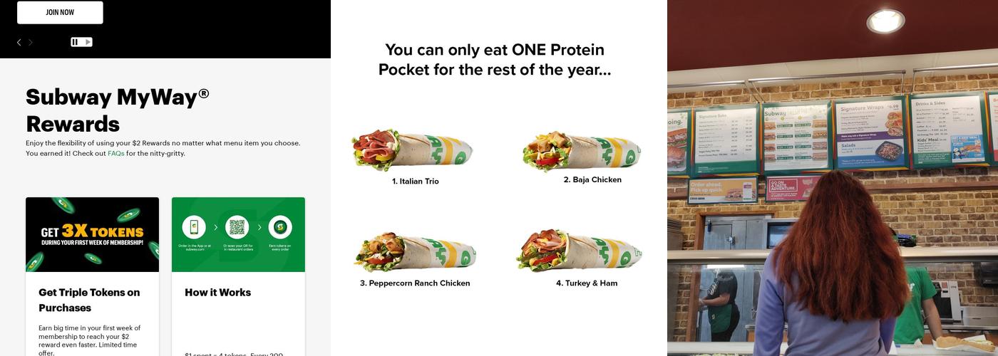 Subway Menu