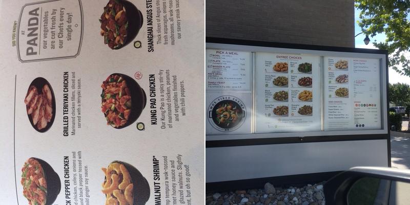 Panda Express Menu