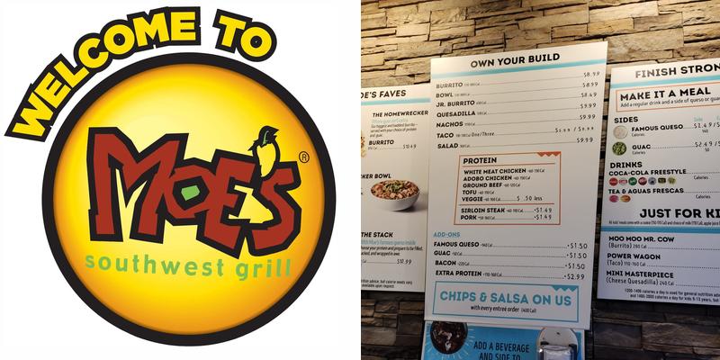 Moe's Southwest Grill Menu