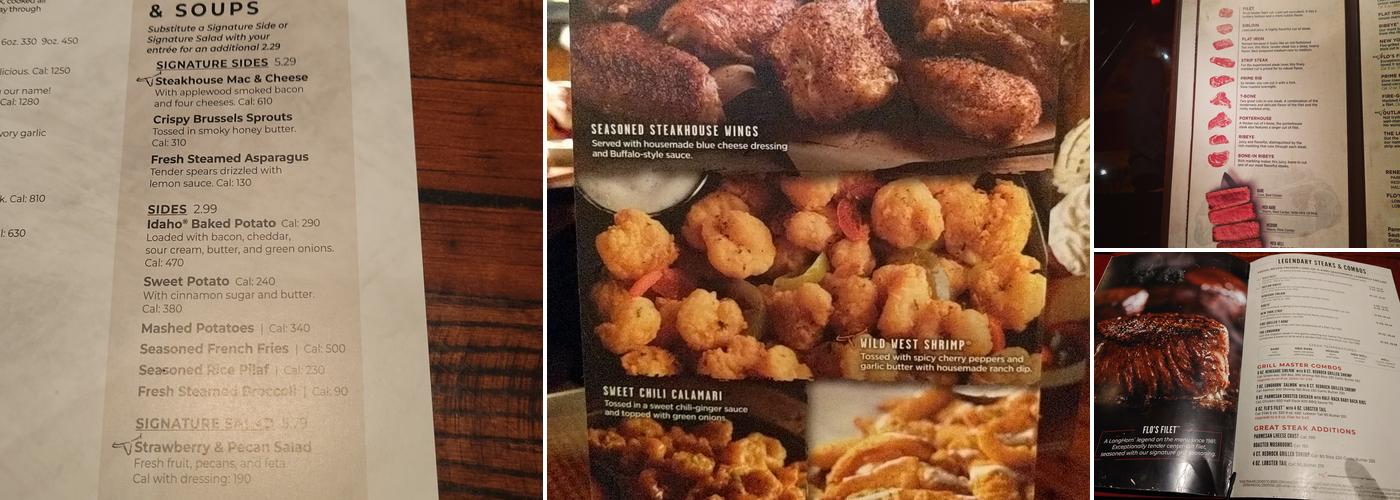LongHorn Steakhouse Menu
