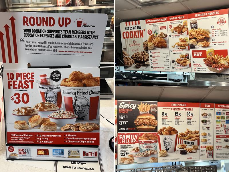 KFC Menu