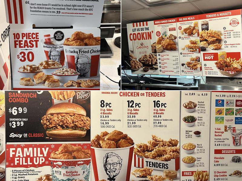 KFC Menu