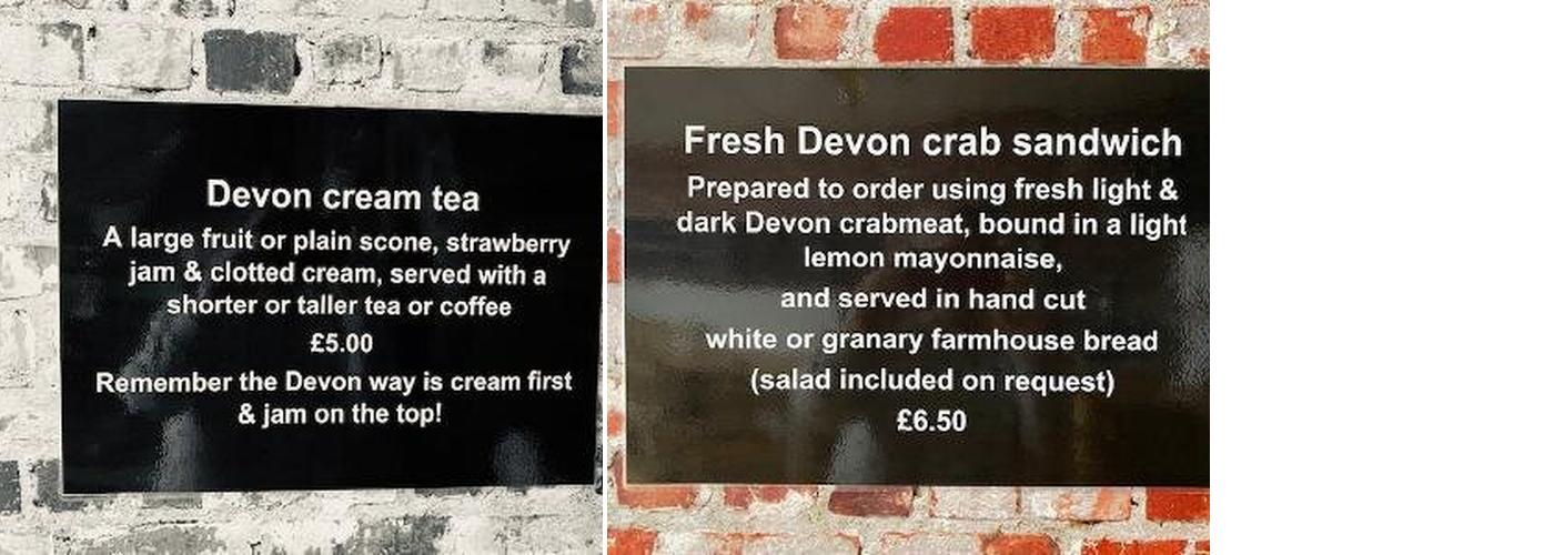 The Pantry on Bank Street Menu