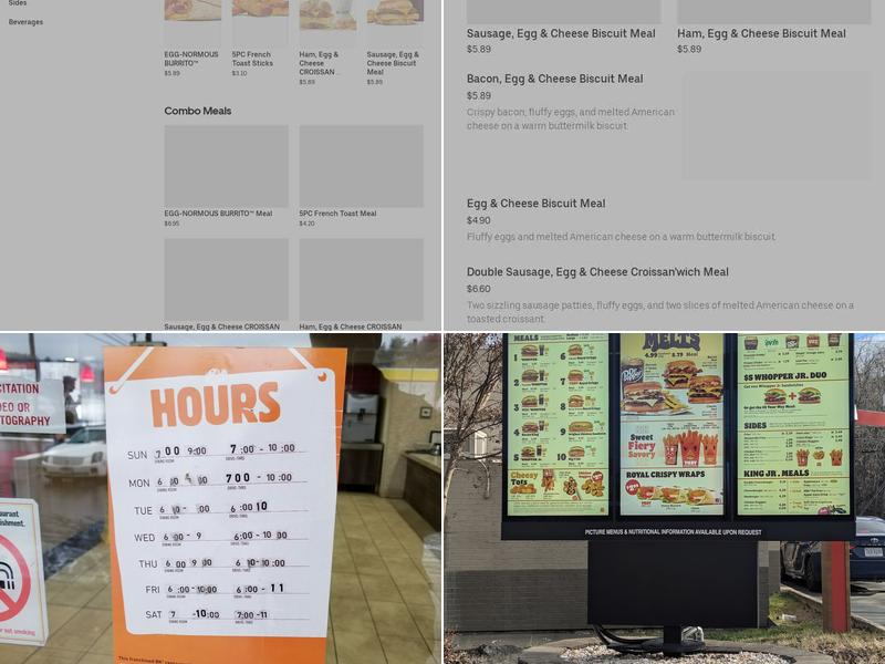Burger King Menu