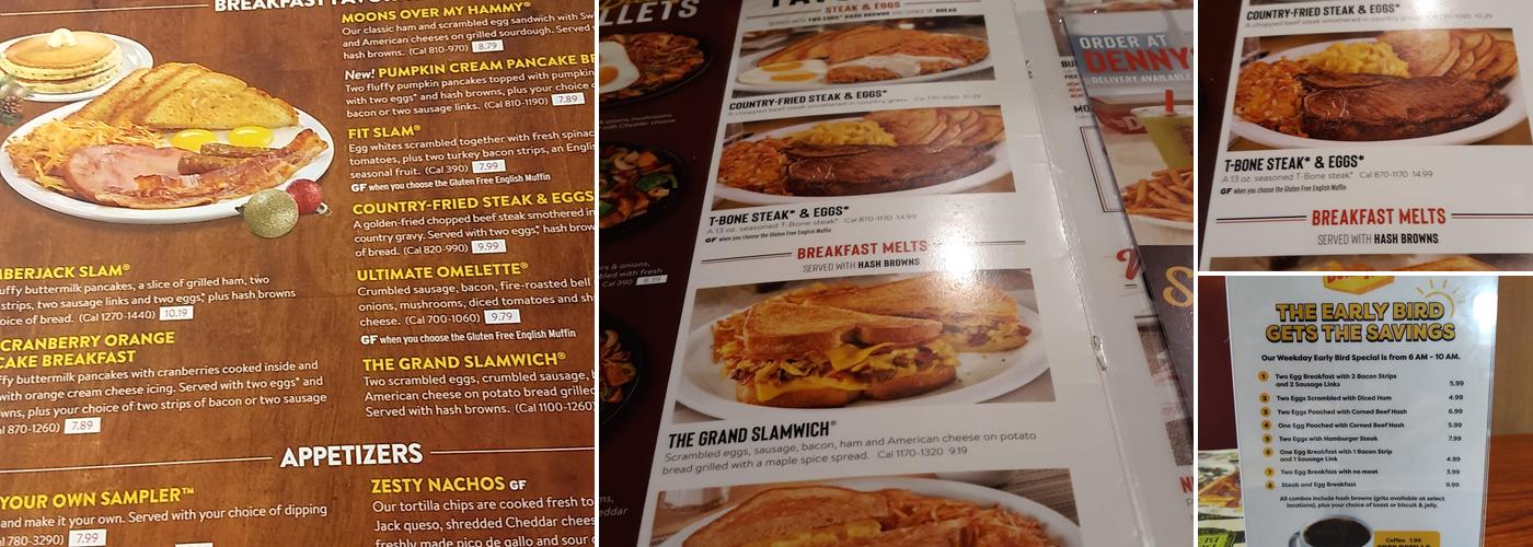 Denny's Menu