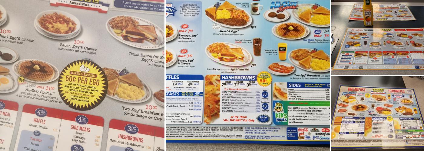 Waffle House Menu
