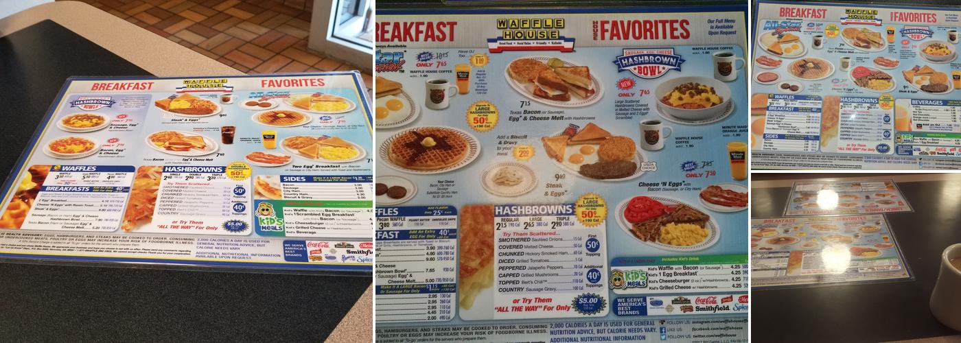 Waffle House Menu