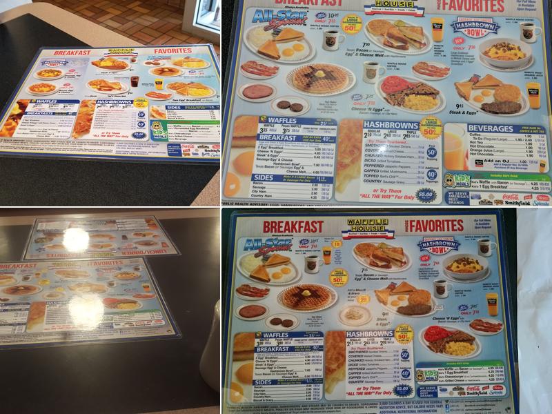 Waffle House Menu