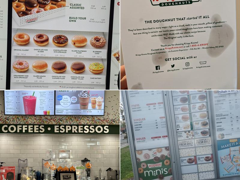 Krispy Kreme Menu